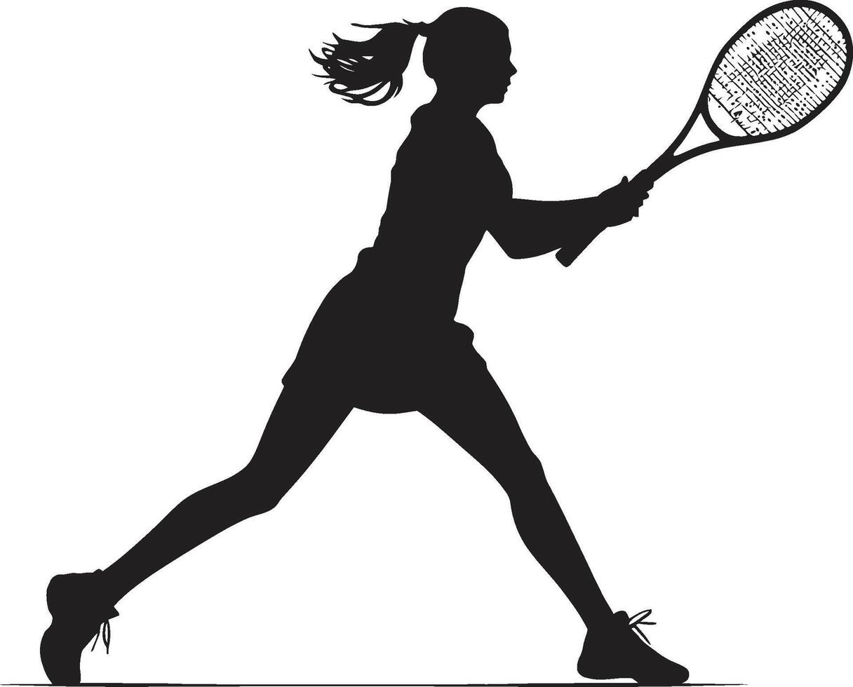 racket royale vector icoon voor vrouwen tennis royalty dynamisch dasher vrouwen tennis vector logo ontwerp