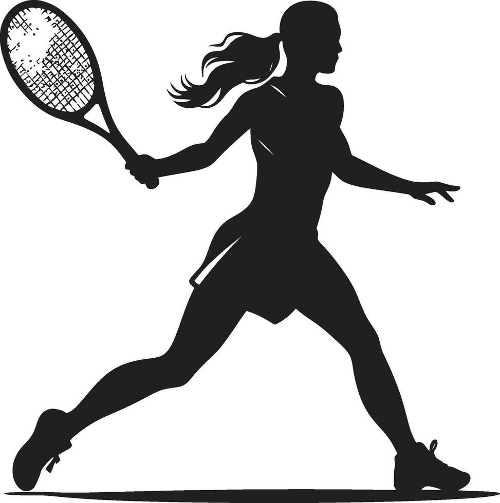 netto navigator tennis speler icoon in vector precisie aas aura vrouwen tennis vector icoon voor azen
