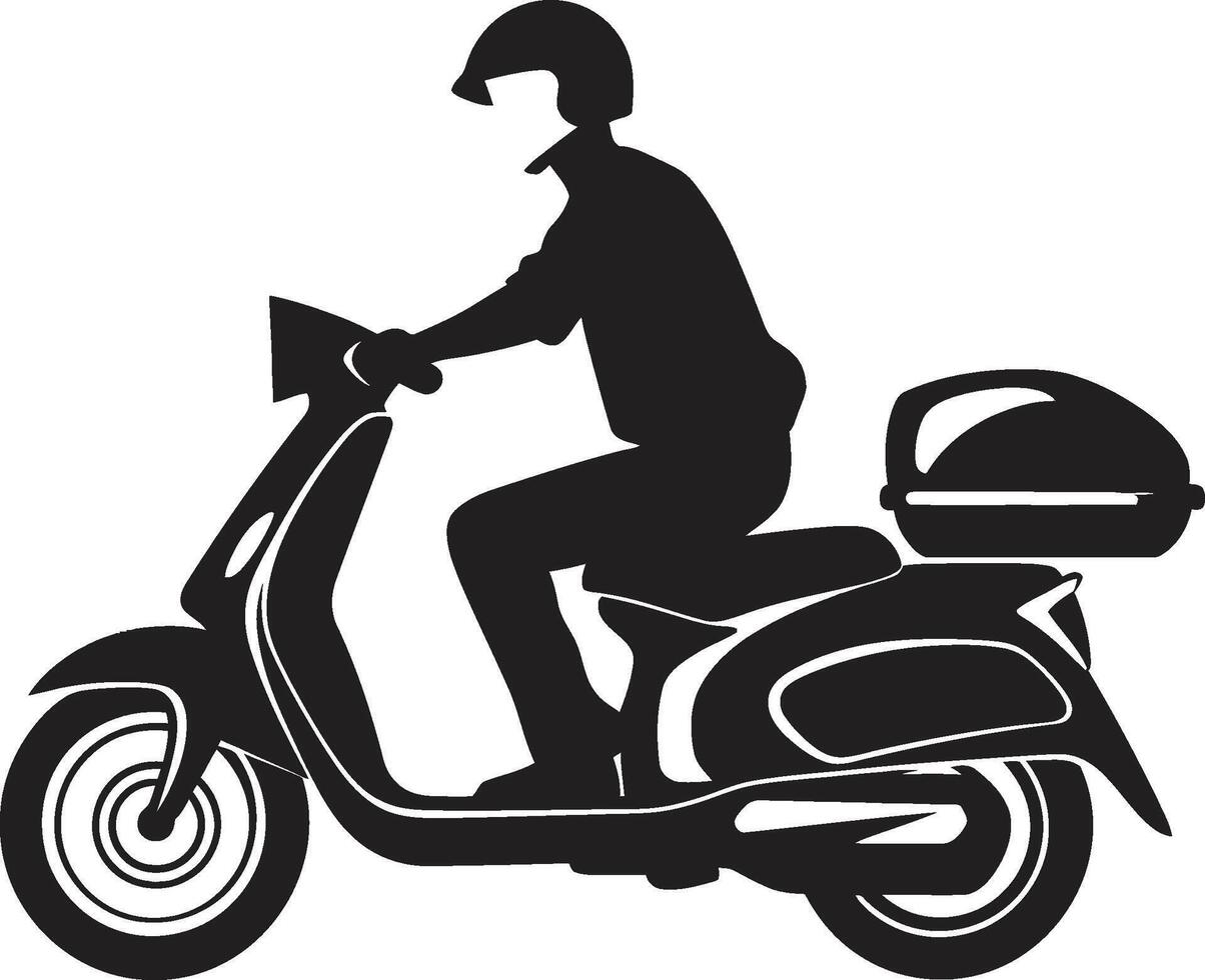 snel rollin maaltijd vector logo voor scooter voedsel levering uitdrukken eetgelegenheden uitdrukken vector icoon voor scooter voedsel laten vallen offs