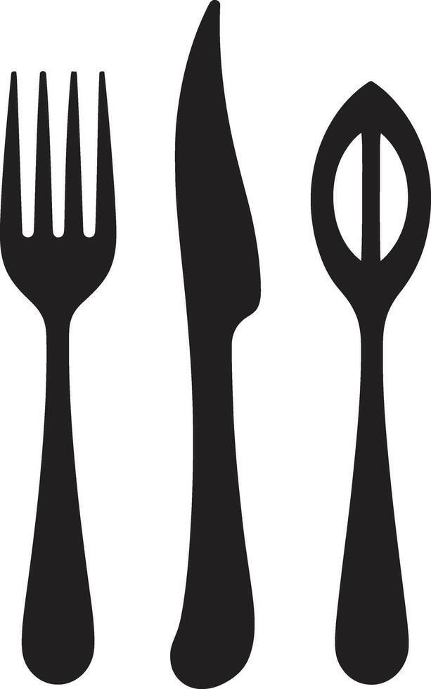 fijnproever gastronomie insigne vector logo voor culinaire uitmuntendheid elegant dining embleem vork en mes vector icoon in elegant ontwerp