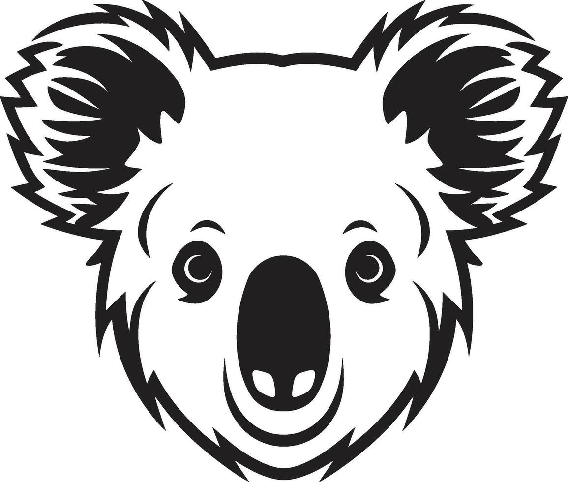 boombewonend ambassadeur insigne koala vector icoon voor milieu harmonie boom top schat kam vector ontwerp voor koala behoud