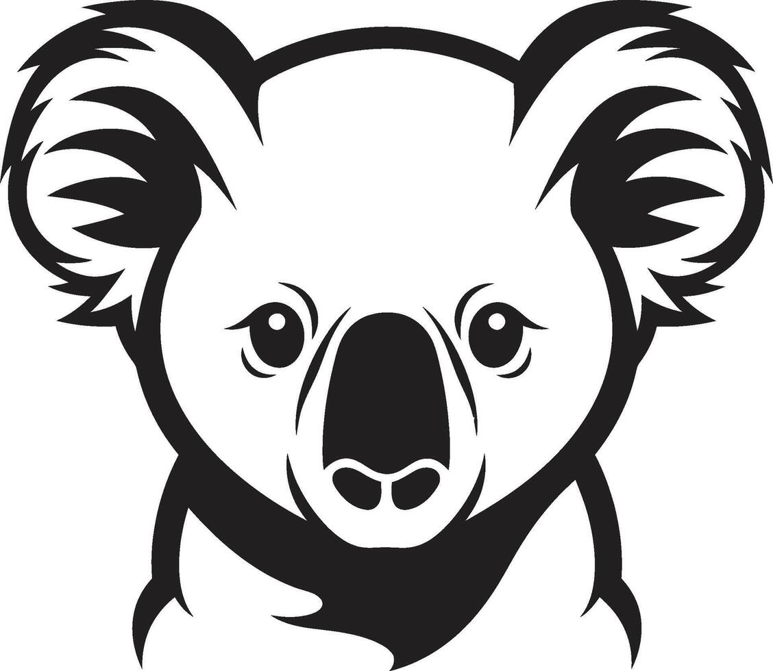 koala schattigheid insigne aanbiddelijk vector icoon voor dieren in het wild waardering boom top schat kam vector ontwerp voor koala behoud