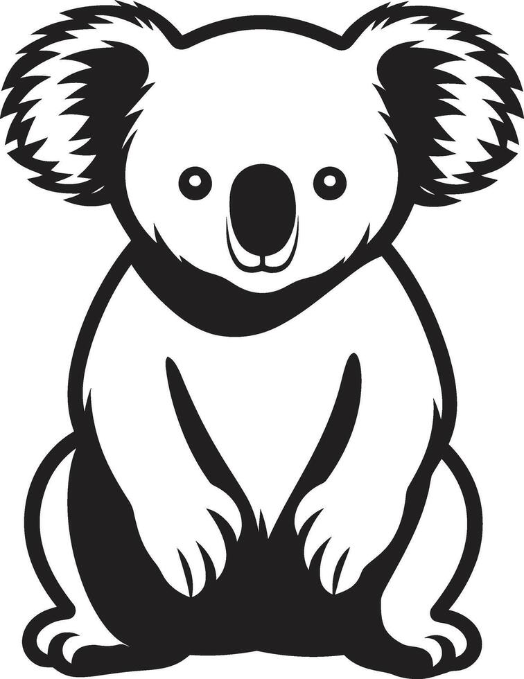 boombewonend ambassadeur kam vector ontwerp voor koala behoud eucalyptus elegantie insigne koala vector logo in elegant harmonie