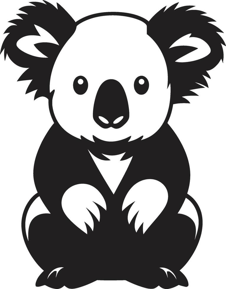 koala koninkrijk insigne aanbiddelijk vector icoon voor dieren in het wild waardering boombewonend ambassadeur insigne koala vector ontwerp voor milieu harmonie