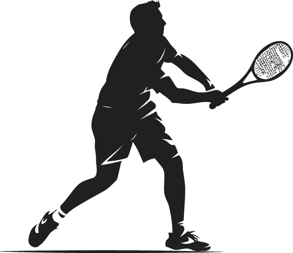 zege draaikolk insigne tennis speler vector logo voor winnend uitstraling dichtslaan dunk dynamo kam mannetje tennis speler icoon in atletisch actie