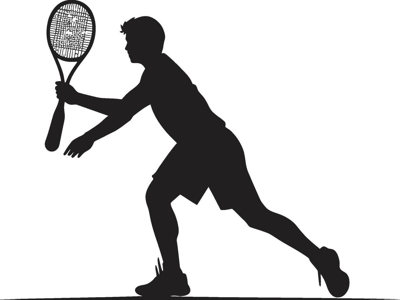 racket overloper insigne vector ontwerp voor stoutmoedig tennis logo verpletteren maestro insigne tennis speler vector icoon voor krachtig Toneelstukken