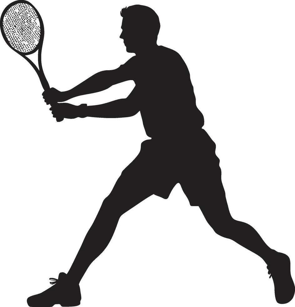 rechtbank veroveraar insigne vector ontwerp voor dominant tennis logo behendig voordeel insigne tennis speler vector icoon voor snel atleet