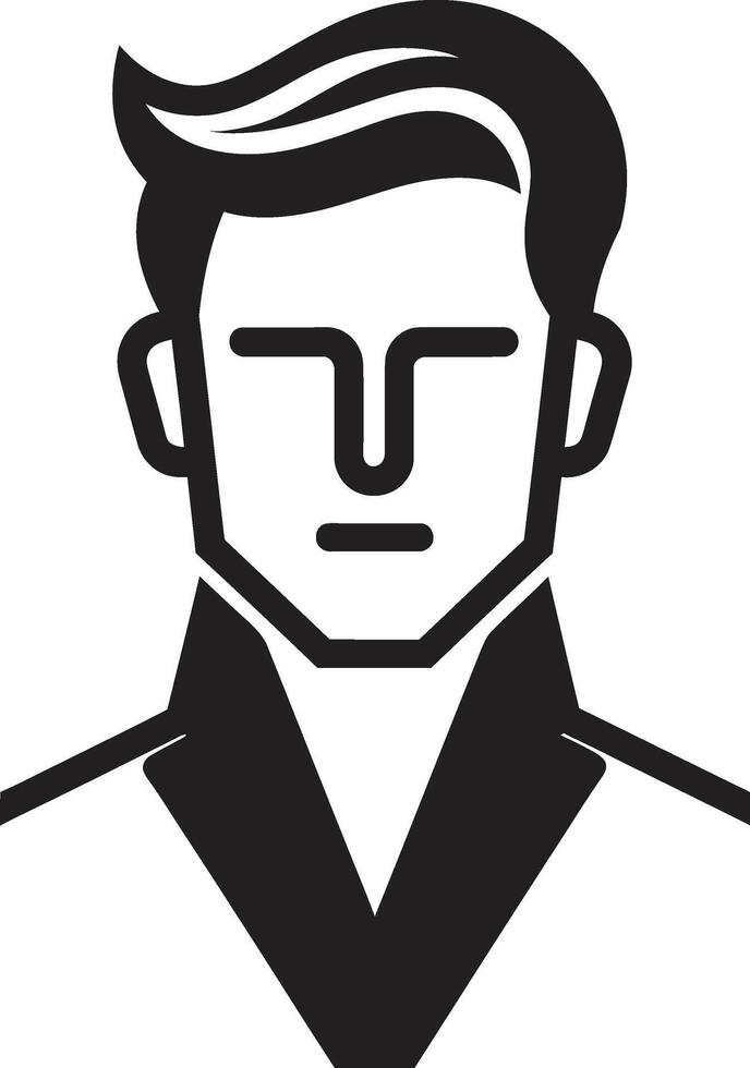 robuust veerkracht kam vector ontwerp voor sterk mannetje gezicht logo artistiek verleiden insigne mannetje gezicht vector icoon met creatief flair