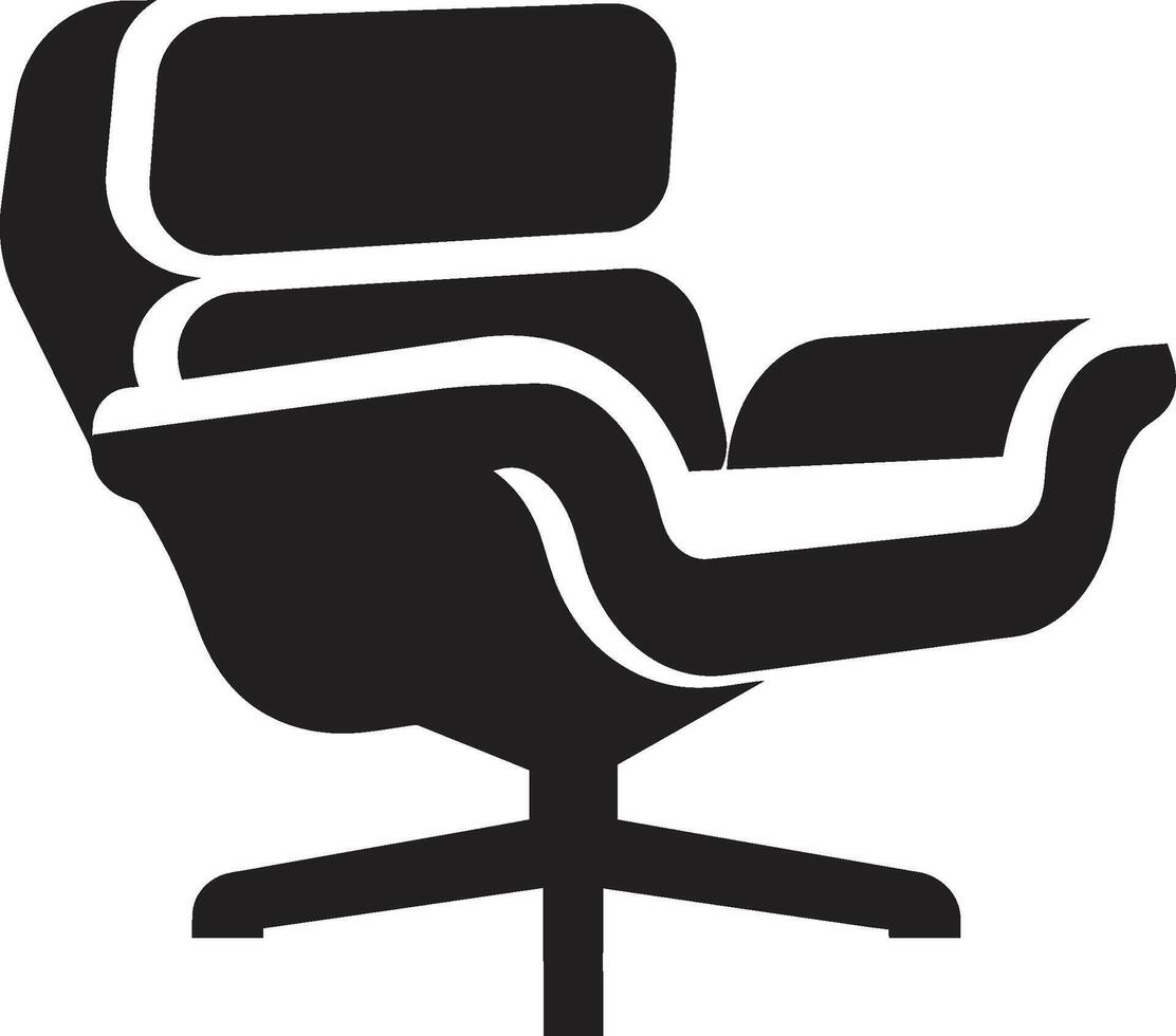 stedelijk zen kam strak modern stoel vector icoon voor stad leven ontspanning hedendaags knus insigne vector ontwerp voor comfortabel en modern lounge stoel