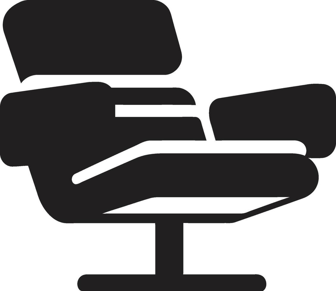 chique comfort insigne vector ontwerp voor modieus en ontspannende stoel illustratie zen zefier kam elegant stoel icoon in vector logo voor ultieme comfort