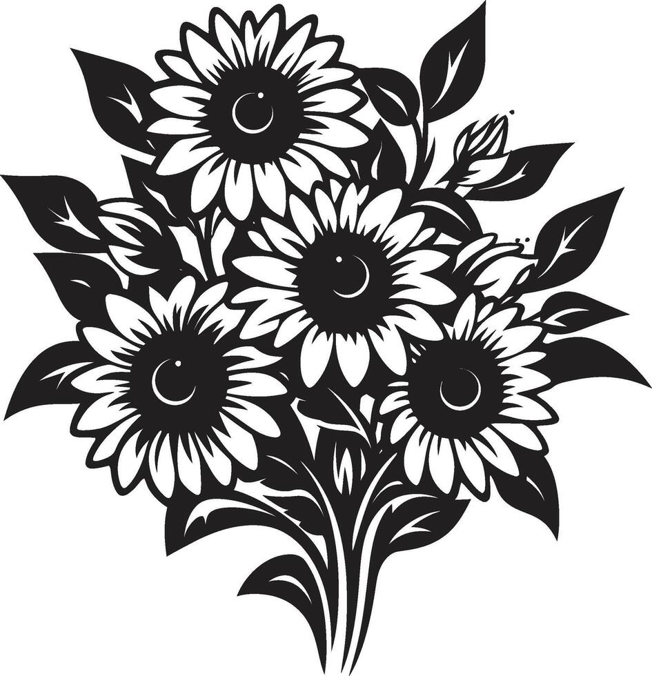 velden van vreugde insigne vector zonnebloemen logo voor opbeurend branding stralend veerkracht insigne iconisch zonnebloemen logo voor natuurlijk in beroep gaan