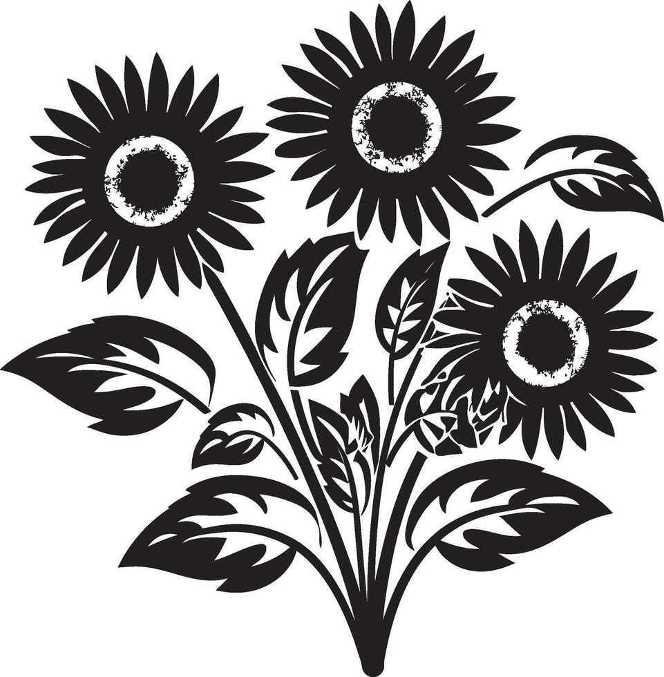 velden van goud insigne vector zonnebloemen logo voor opbeurend in beroep gaan bloeiend schoonheid kam bevallig zonnebloemen ontwerp voor elegant branding