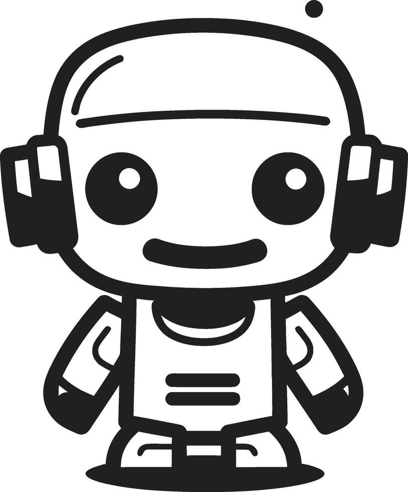 praatbox totem kam vector icoon van een miniatuur robot voor babbelen genot mini mech magie insigne aanbiddelijk robot Chatbot logo voor gemoedelijk charme