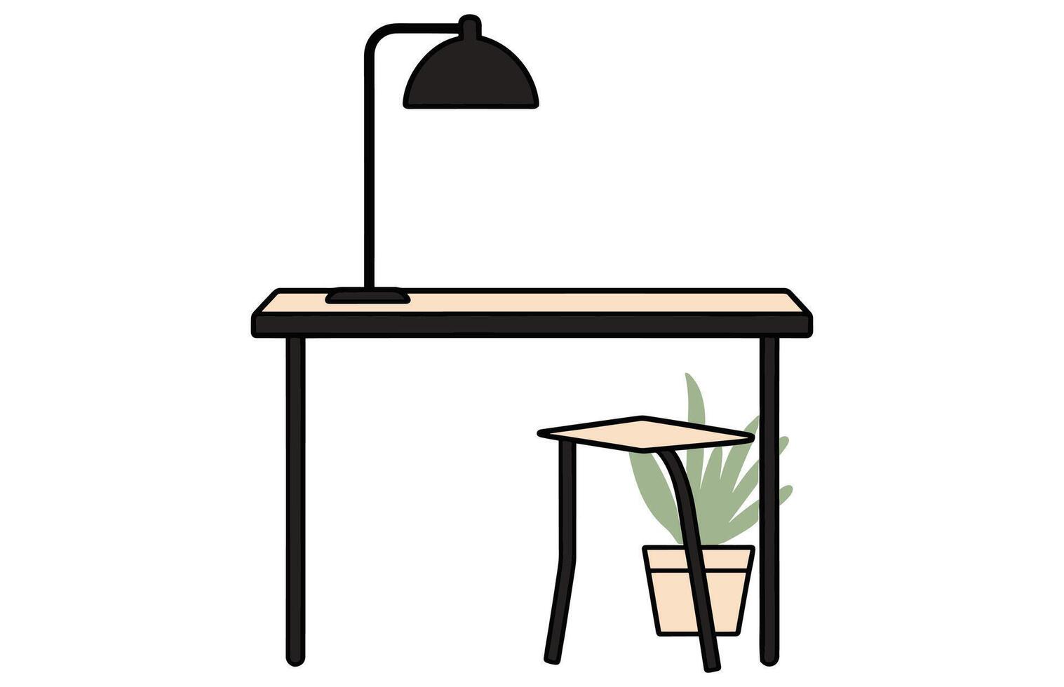 patio Oppervlakte cafe en tuin meubilair tafel vector, patio bureau illustratie vector
