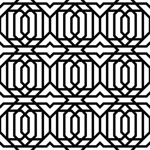 Vintage geometrische naadloze patroon vector