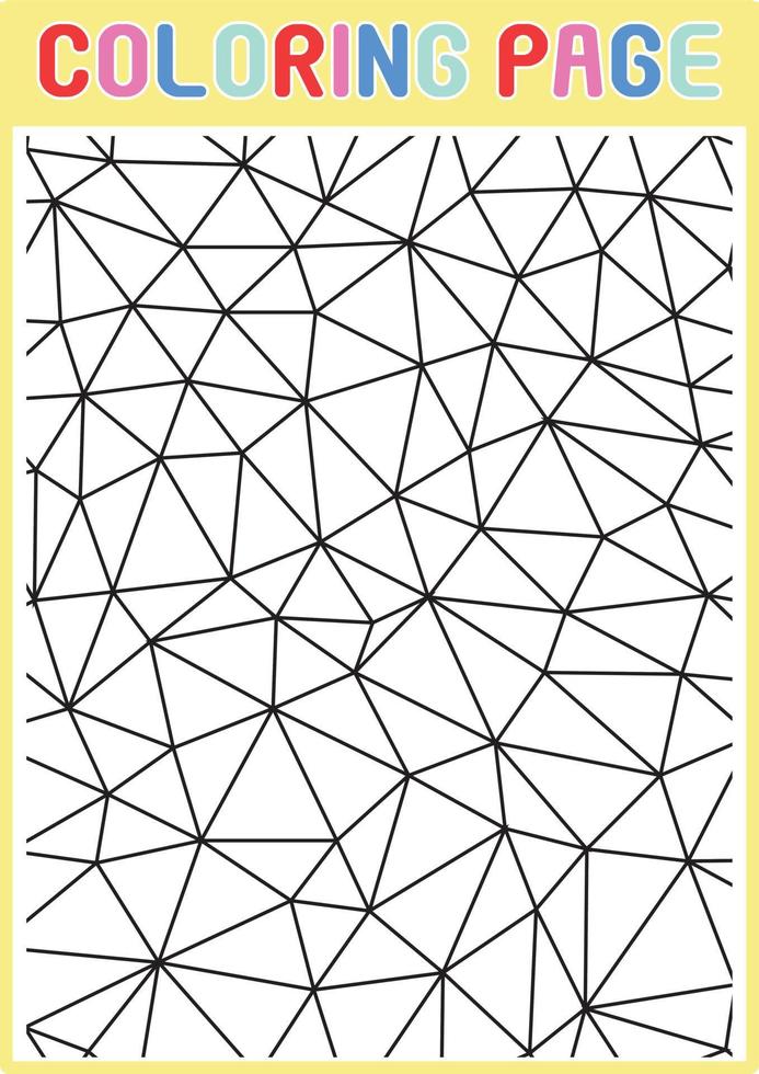 kleurplaten geometrische volwassenen ontspannen patroon abstract vector