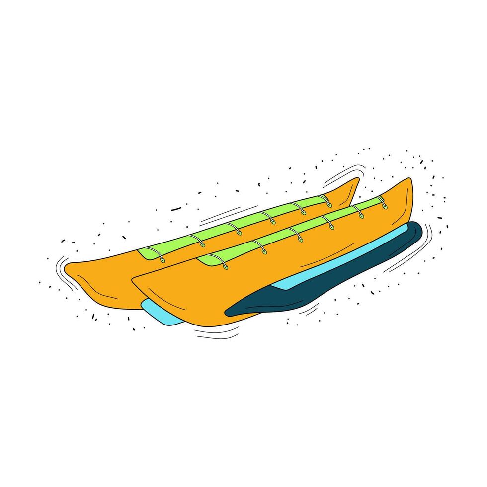 banaan boot, banaan boot logo of icoon in vector, achtergrond. vector