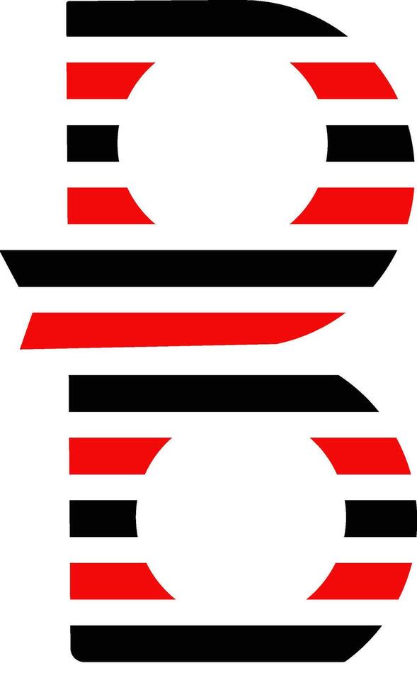 b brief logo monogram, b monogram ontwerp, b initialen letter B logo vector