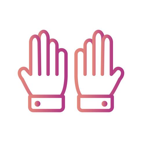 Handschoenen Icon Vector Illustration