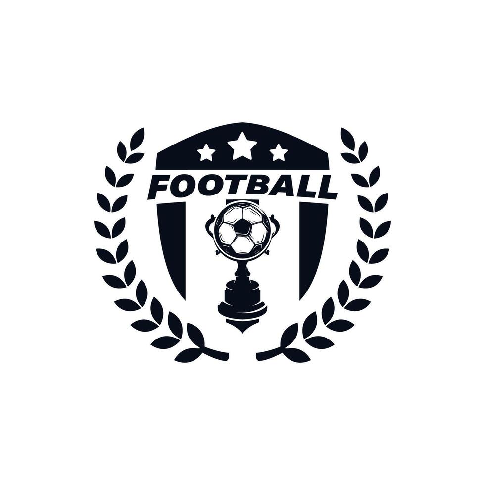 Amerikaans voetbal trofee logo, embleem ontwerpen Sjablonen vector