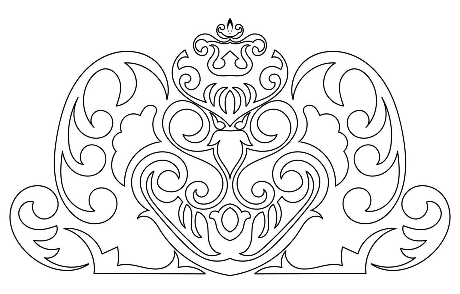 tapijt componenten. zwart strepen. tapijt oosters ornament met bloemen motieven. Indisch ontwerp element voor henna- tatoeëren, volwassen kleur boek, groet kaart, bruiloft uitnodiging of spa schoonheid folder. vector