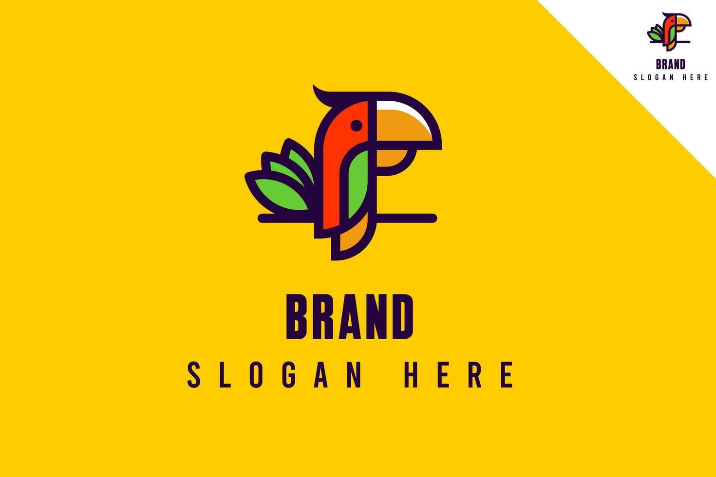 vogel logo sjabloon ontwerp. modern en minimaal logo. dier logo ontwerp illustratie. fit voor merk, bedrijf, koopwaar, icoon, label, bedrijf. eps 10. vector