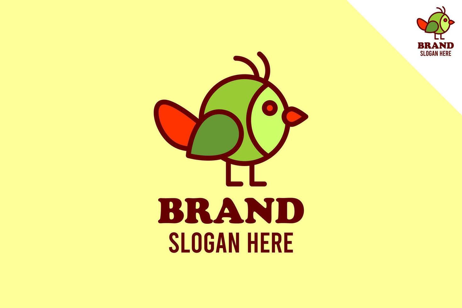 vogel logo sjabloon ontwerp. modern en minimaal logo. dier logo ontwerp illustratie. fit voor merk, bedrijf, koopwaar, icoon, label, bedrijf. eps 10. vector