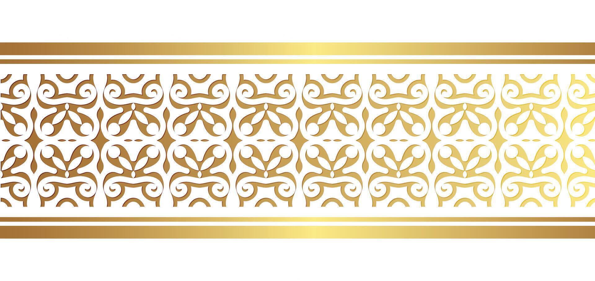 gouden sierrand ontwerpsjabloon vector