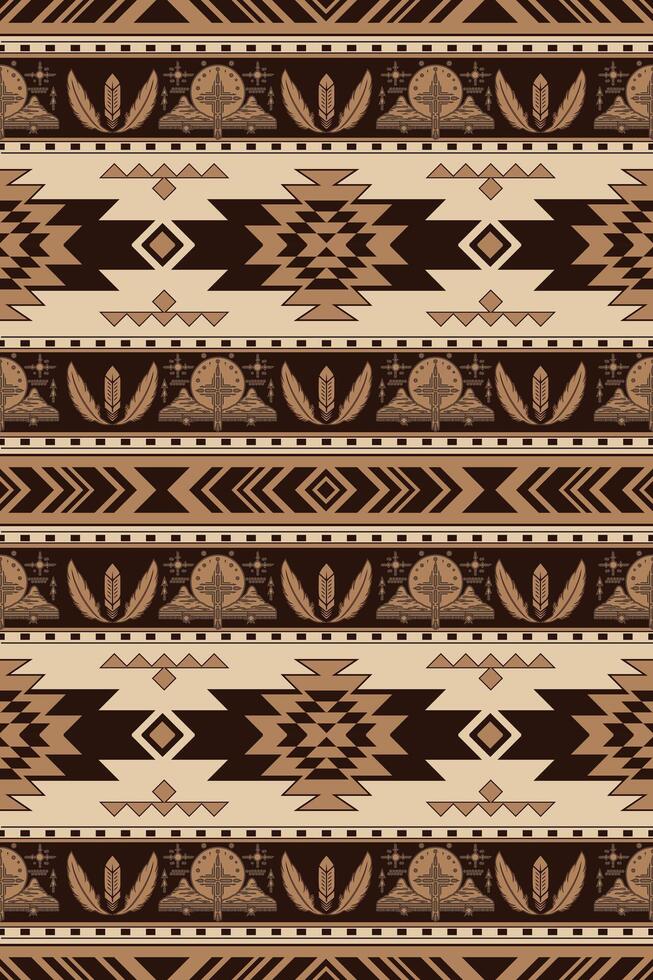 inheems Amerikaans Indisch ornament patroon meetkundig etnisch textiel structuur tribal aztec patroon Navajo Mexicaans kleding stof naadloos decoratie mode vector