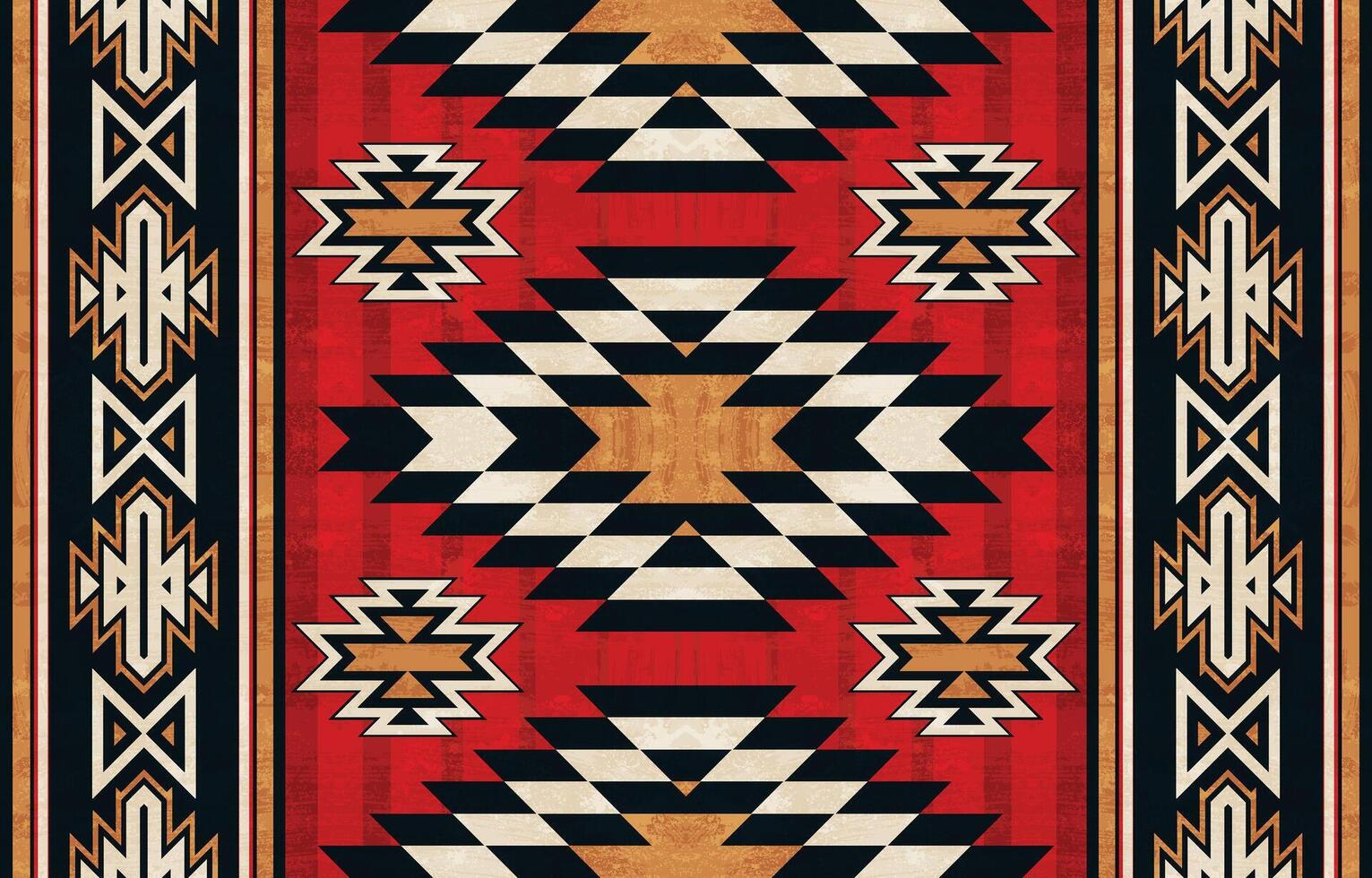 inheems Amerikaans Indisch ornament patroon meetkundig etnisch textiel structuur tribal aztec patroon Navajo Mexicaans kleding stof naadloos decoratie mode vector