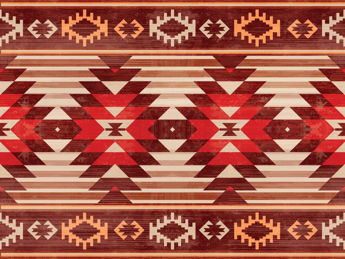 inheems Amerikaans Indisch ornament patroon meetkundig etnisch textiel structuur tribal aztec patroon Navajo Mexicaans kleding stof naadloos decoratie mode vector