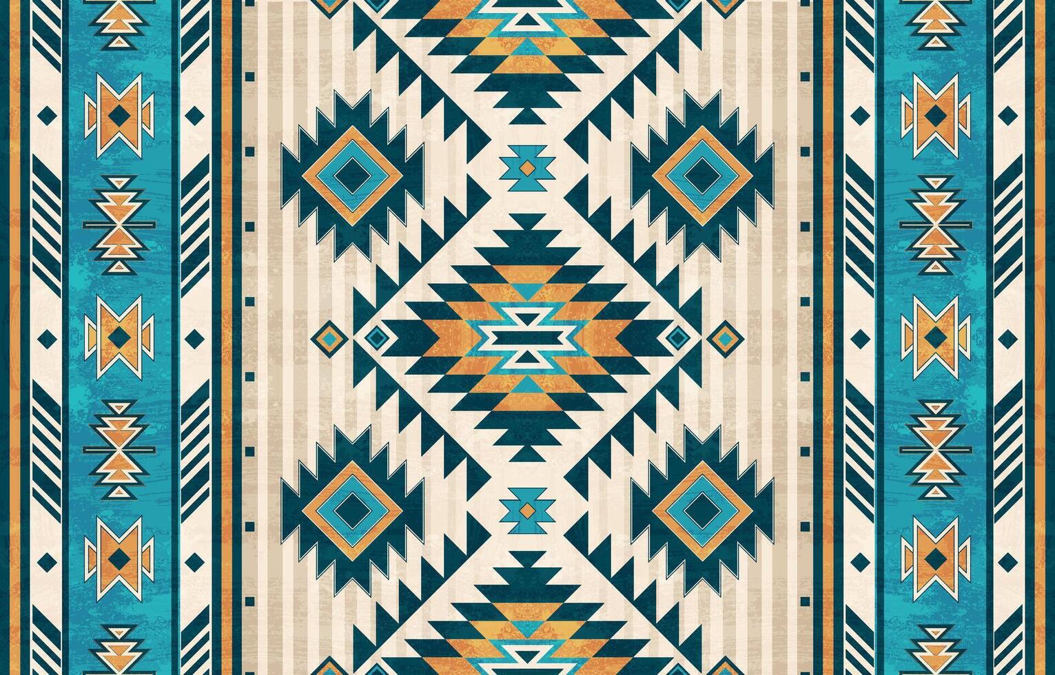 inheems Amerikaans Indisch ornament patroon meetkundig etnisch textiel structuur tribal aztec patroon Navajo Mexicaans kleding stof naadloos decoratie mode vector