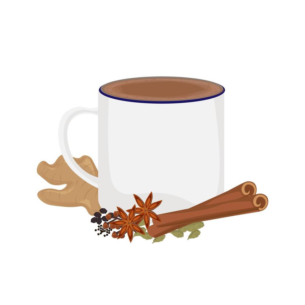 illustratie logo karak melk chai met divers kruiden vector