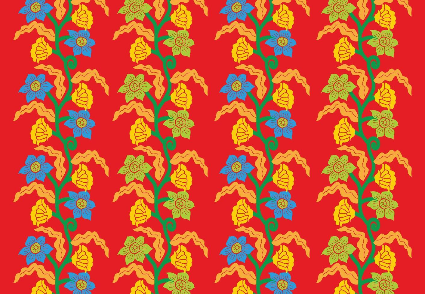 gedrukt Indonesisch batik motieven met exclusief en klassiek balinees stijl bloemen en fabriek patronen zijn geschikt voor divers doeleinden. eps 10 vector