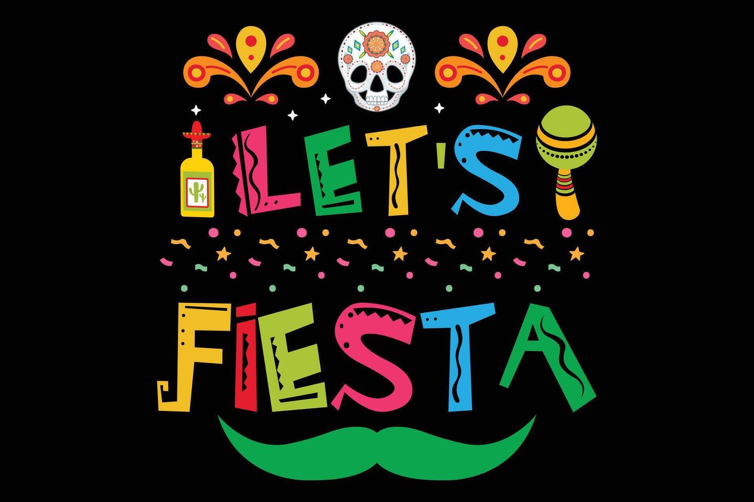 cinco de mayo Mexicaans nieuw t-shirt ontwerp afdrukken klaar het dossier. vector