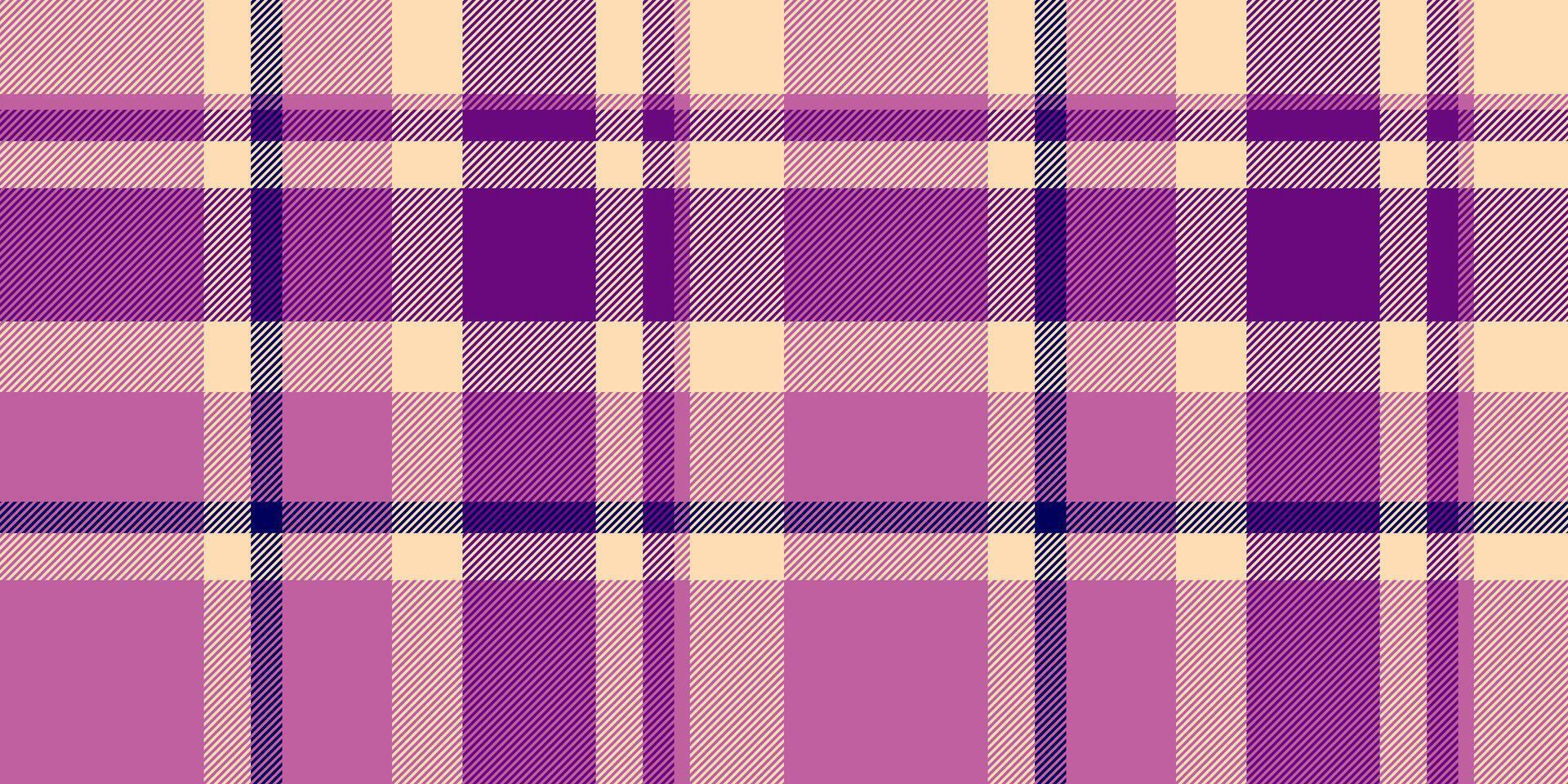 november textiel patroon plaid, presentatie controleren structuur kleding stof. hippie Schotse ruit achtergrond naadloos in roze en perzik bladerdeeg kleuren. vector