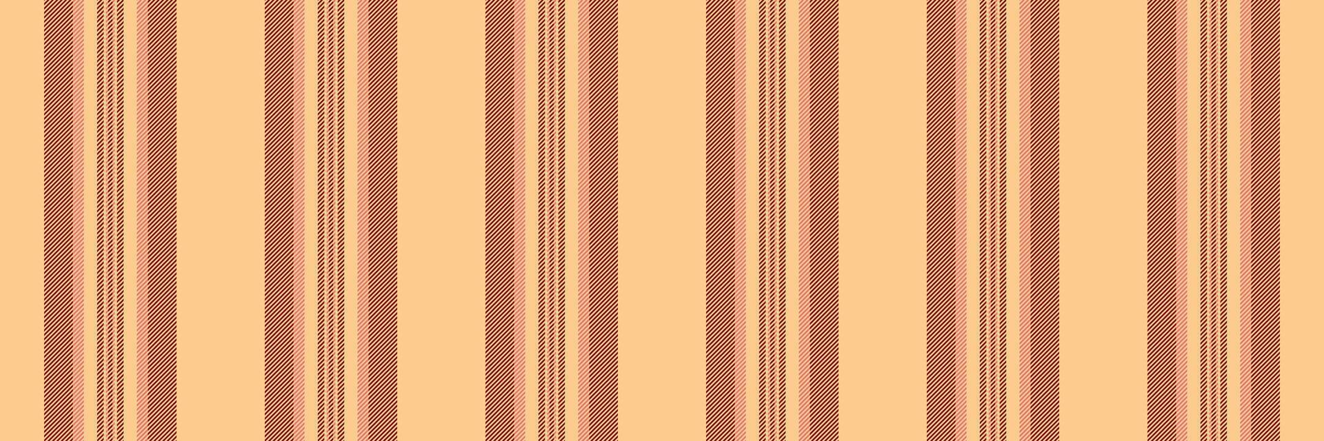kleding kleding stof patroon , ornamentiek textiel naadloos verticaal. conceptuele achtergrond lijnen structuur streep in oranje en kastanjebruin kleuren. vector
