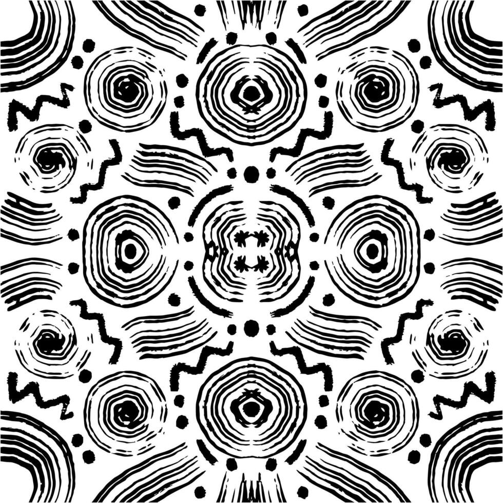 naadloos patroon met hand- getrokken spiralen vector