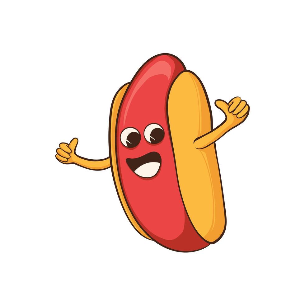 hotdog mascotte vector