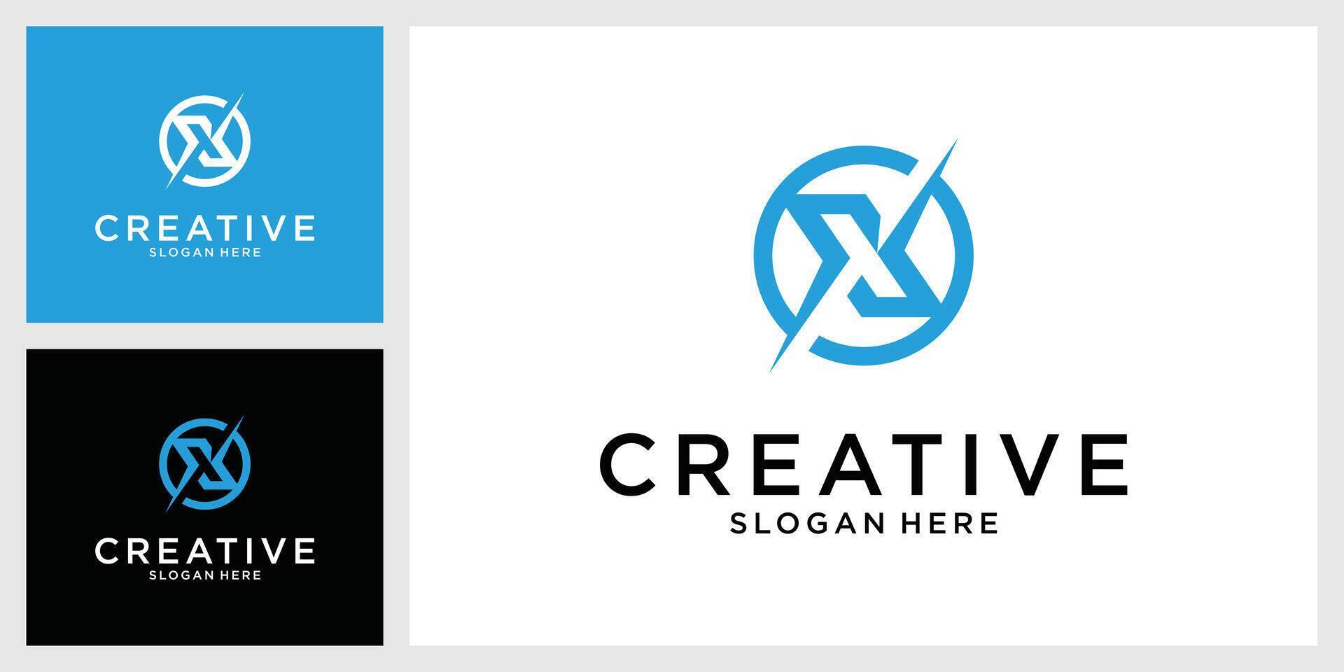 eerste brief X monogram logo ontwerp . vector