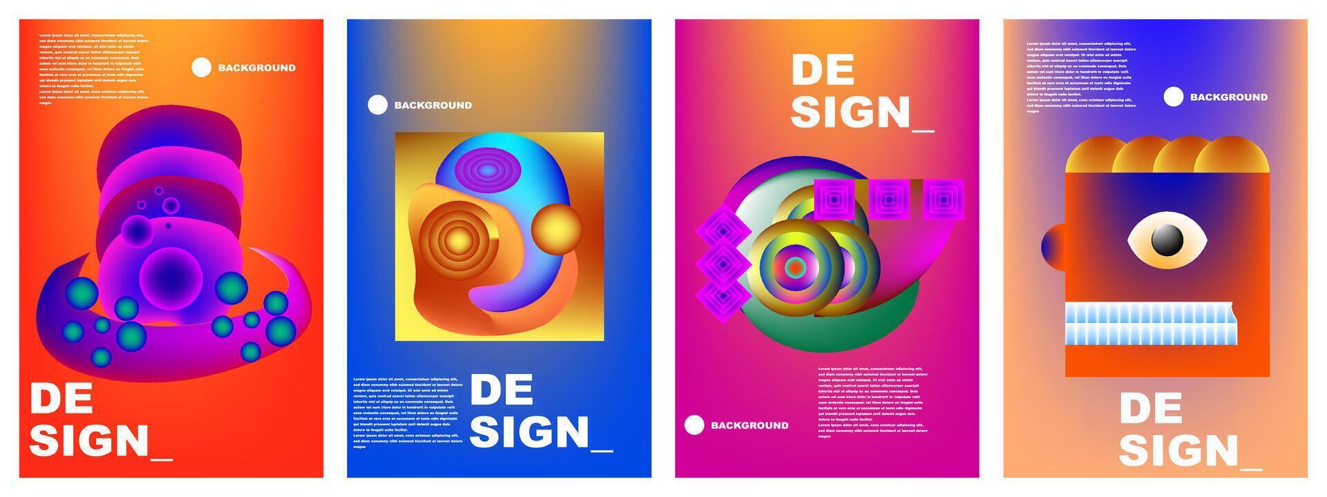 illustratie grafisch abstract helling achtergrond kleurrijk voor banier, poster, sjabloon, ontwerp, folder, brochure, kaart, zaken, enz vector