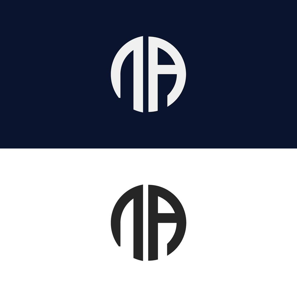 n brief logo vector sjabloon creatief modern vorm kleurrijk monogram cirkel logo bedrijfslogo raster logo