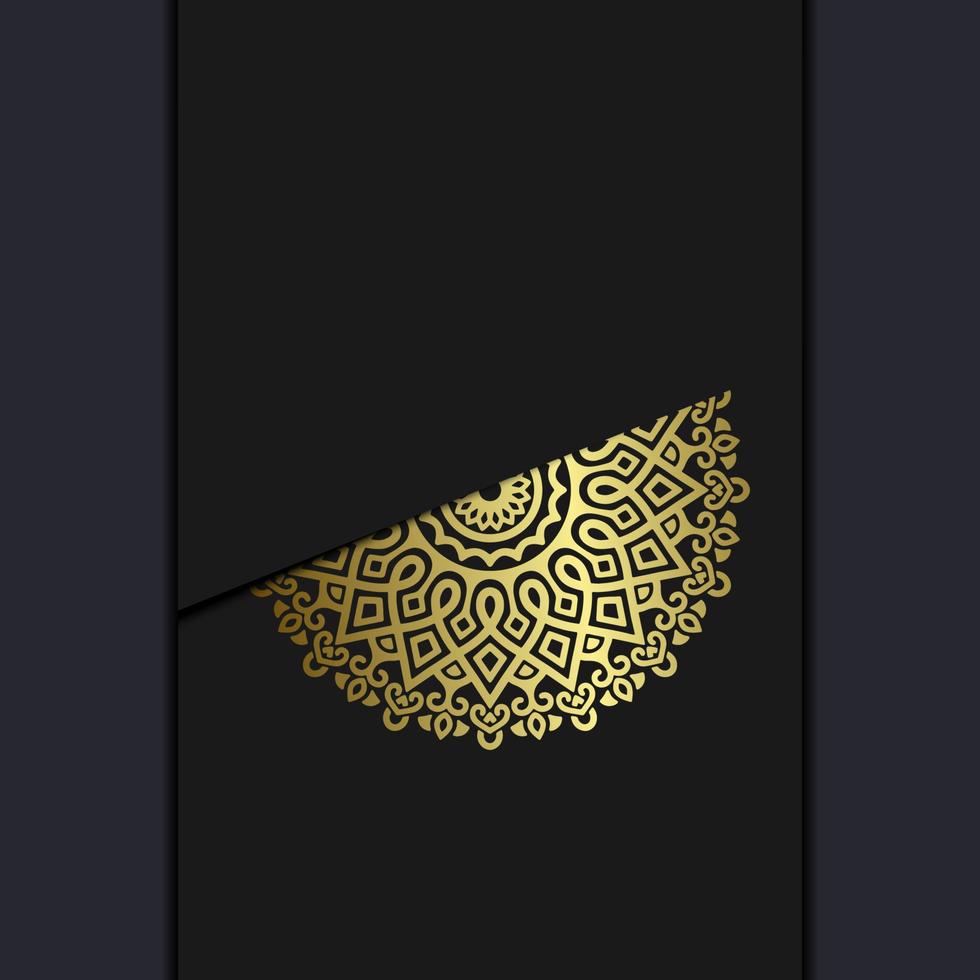 luxe decoratieve mandala-achtergrond met arabisch islamitisch vector