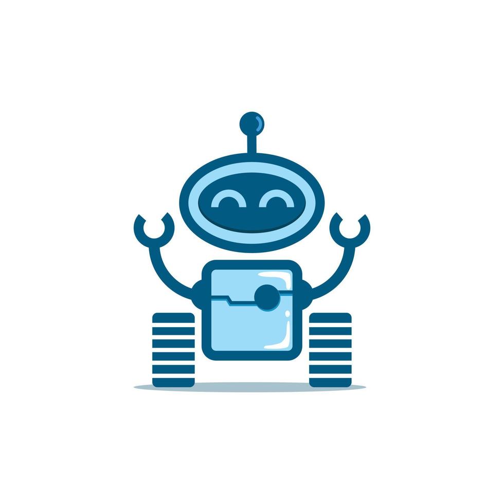 schattig robotlogo vector