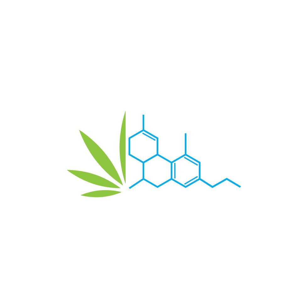 cannabis hennep logo vector