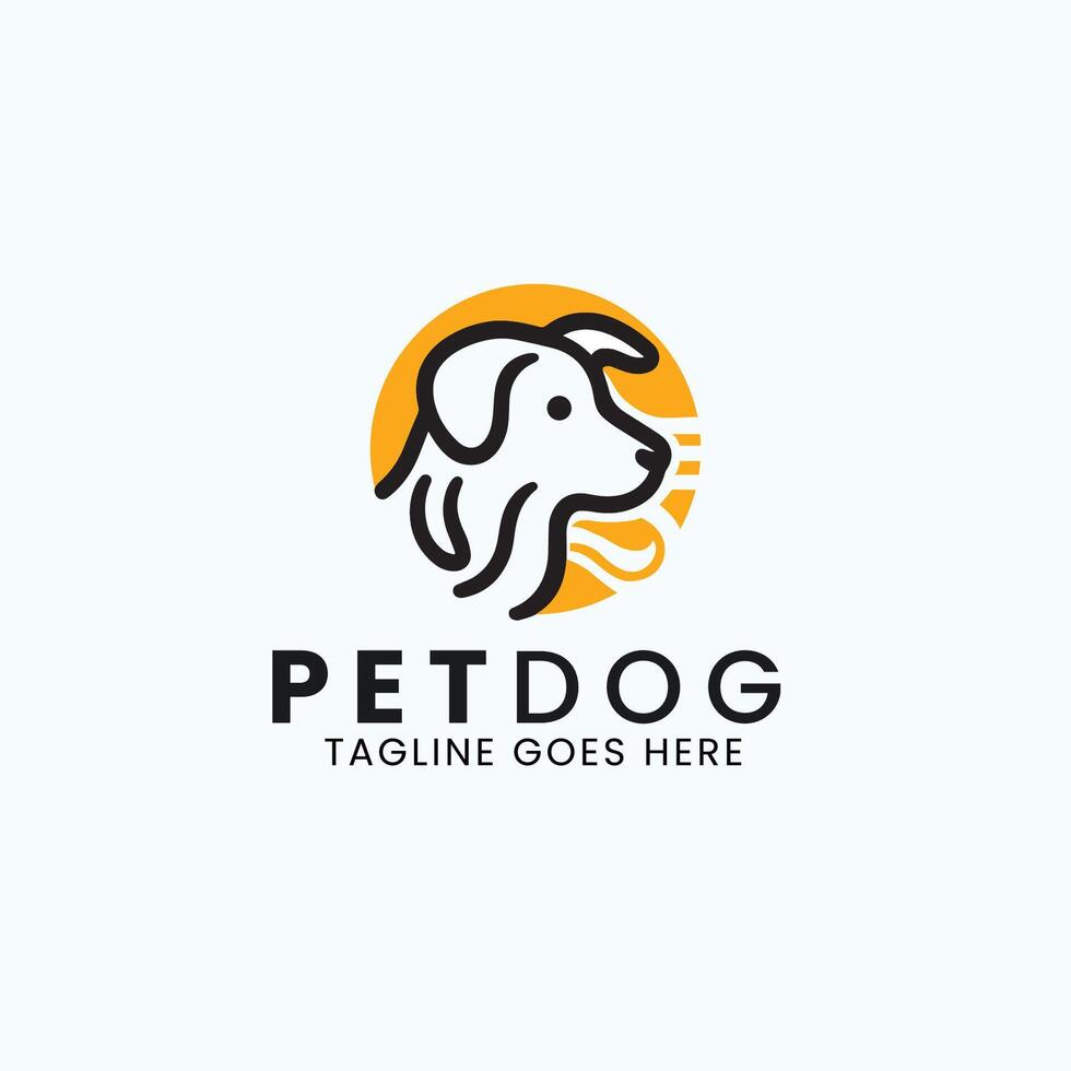 logo ontwerp voor dierenverzorging vector