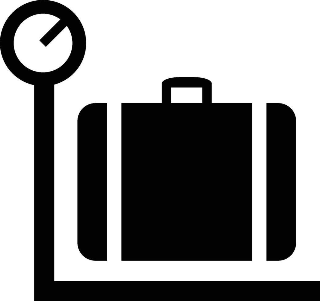 bagage weging iso symbool vector