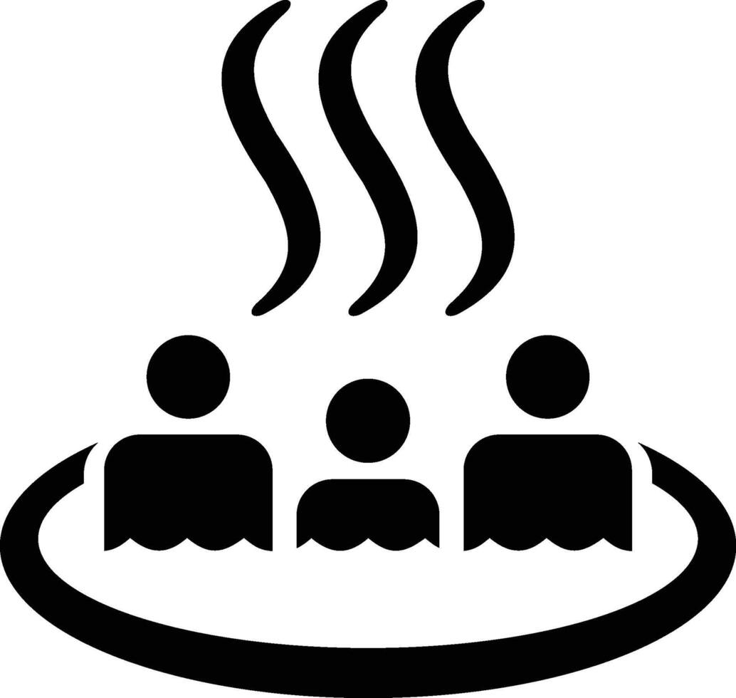 heet voorjaar of heet buis iso symbool vector