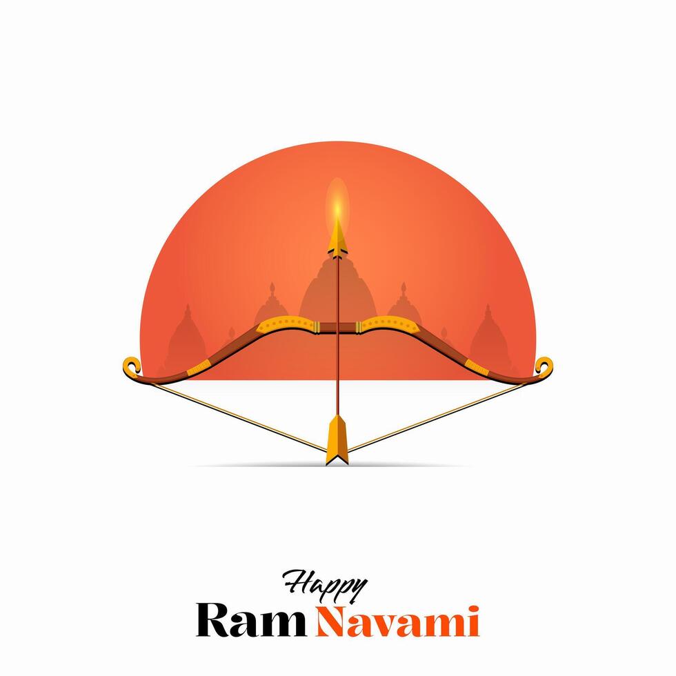 happy ram navami festival van india social media post vector