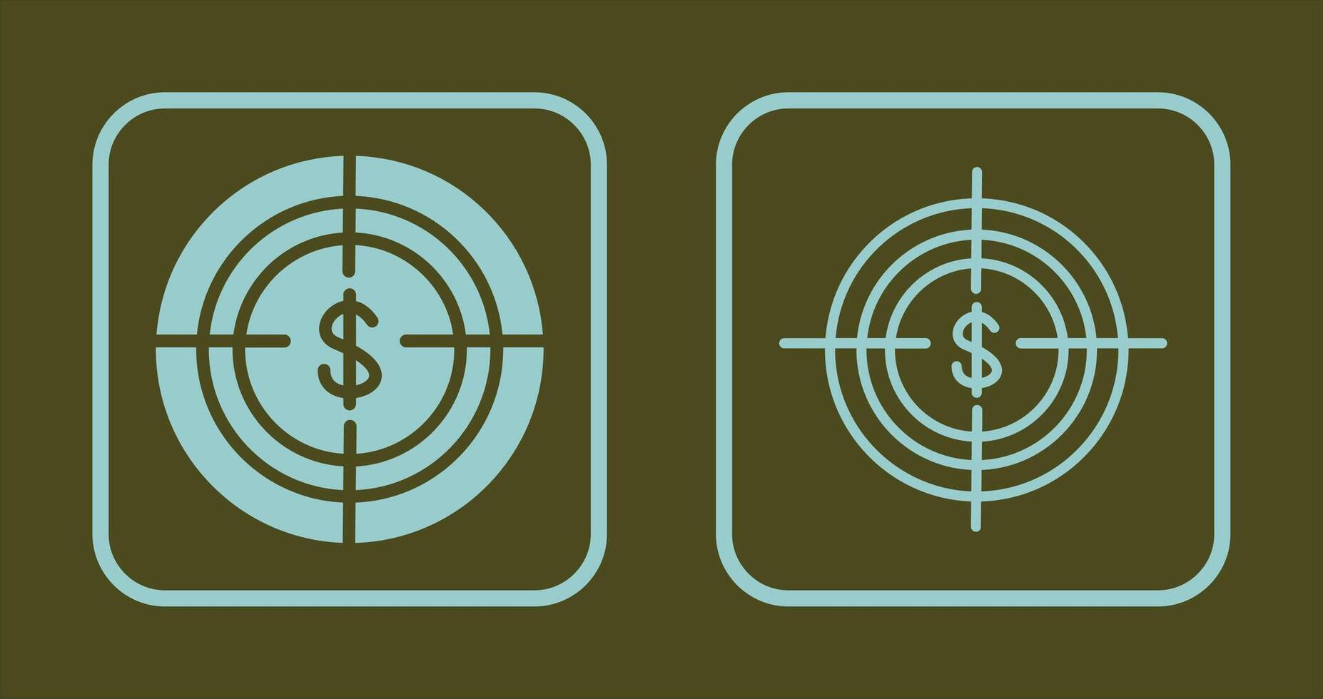 economisch doelwit icoon vector